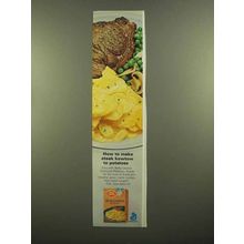 1965 Betty Crocker Scalloped Potatoes Ad - Steak Kowtow