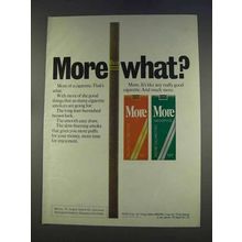 1977 More Cigarettes Ad - More What?