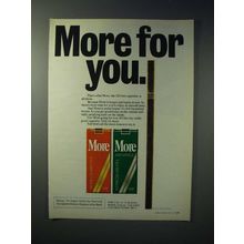 1977 More Cigarette Ad - More For You