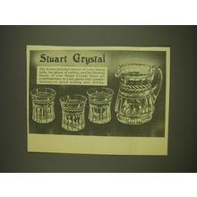 1963 Stuart Crystal Ad - The brown polished mirror of your dining table