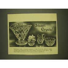 1963 Stuart Crystal Ad - Sunbeams strike a hundred gleams of light