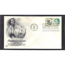 FDC Art Craft 1857 17c Rachel Carson 1611 1c Inkwell (Cachet-U/A) CV00278