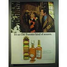 1969 Old Forester Bourbon Ad - It's an Old Forester kind of season