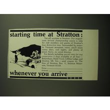 1970 The Inns of Stratton Ad - Starting time at Stratton: whenever you arrive