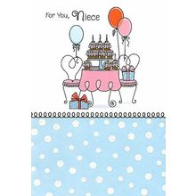 For You Niece - Niece Birthday Greeting Card - 06435