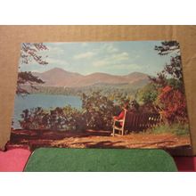 DERWENTWATER, LAKE DISTRICT, KESWICK unused postcard =