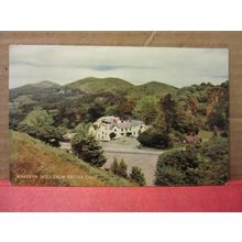 MALVERN HILLS from BRITISH CAMP used vintage postcard by Salmon 1962 pm #