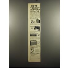 1967 Heathkit Audio Electronic Kits Ad - Boys! New Space-age hobby!