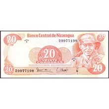 1979 Nicaragua Banknote 20 Cordobas