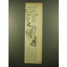 1961 Saks Fifth Avenue Key Rings Advertisement - Key thoughts on Christmas