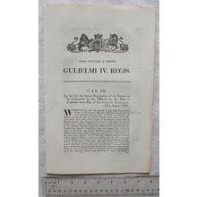 1832 Act of Parliament: duties Officers Plea or Common Law Court of Exchequer