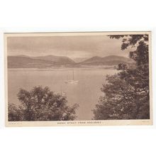 The Menai Strait from Anglesey Postcard Wales Tucks
