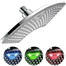 Dream Spa Aquafan 12 Inch All-Chrome Rainfall-Led-Shower-Head with Color-Changin