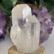 Clear Quartz Crystal Cluster Crown Chakra 4 Points Brazil 2.2" 77G ON SALE READ