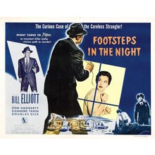 Footsteps in the Night (1957)_2 Movie Film Poster Canvas iconic design