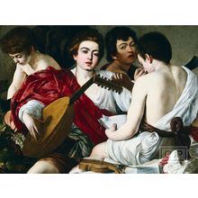 The Musicians - Caravaggio (higher detail 2) Poster Canvas Movie Film Print A0 A
