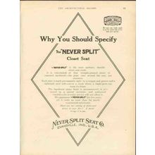 never split seat company 1912 why you should specify vintage ad
