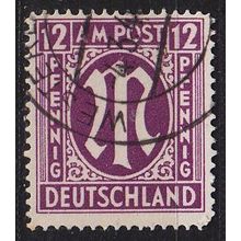 GERMANY Alliiert AmBri [1945] MiNr 0015 F ( O/used ) [01]