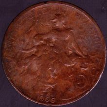 1906 France 5 Centimes Coin