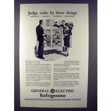 1928 General Electric Refrigerator Ad - Judge Value