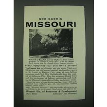 1956 Missouri Tourism Ad - See Scenic Missouri