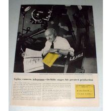 1956 Western Union Telegram Ad w/ Cecil B. DeMille