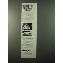 1971 Krager Motor Homes Ad - Doctors Means Livability