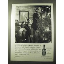 1972 Jack Daniel's Whiskey Ad - We're Always Anxious