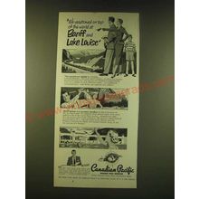 1951 Canadian Pacific Railroad Ad - We vacationed on top of the world at Banff