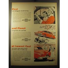 1950 Chevrolet Styleline De Luxe 2-Door Sedan Ad - First with Power Glide