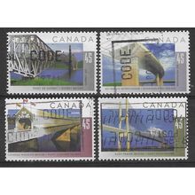 CAN 1995 (SET) 'BRIDGES' (4v) FINE USED (EBID71-336)