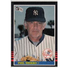 1985 Donruss Phil Niekro baseball card #458 -HOF- Yankees