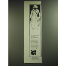 1974 Gimbels London Fog Maincoat Ad - The French-Seamed Maincoat by London Fog