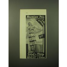 1948 Carol & Mary Hawaiian Pau (Sarong) With Jacket Advertisement