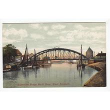 Suspension Bridge North Quay Great Yarmouth Postcard Norfolk Gt