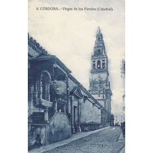 Cordoba Virgen De Los Faroles Catedral Antique Spanish Religious Card