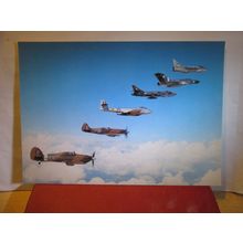 20TH ANNIV. OF BATTLE OF BRITAIN FLYPAST unused postcard 'After the Battle' #