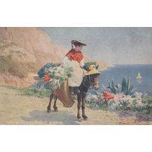 Cote D'Azur French Ladies Fashion Lady On Horse Old Postcard
