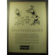 1959 Saturday Evening Post Magazine Ad - They put your show on the road