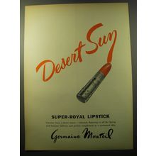 1960 Germaine Monteil Super-Royal Lipstick Advertisement - Desert Sun