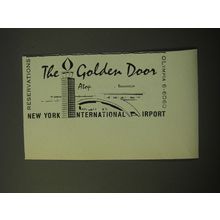 1960 New York International Airport The Golden Door Restaurant Advertisement