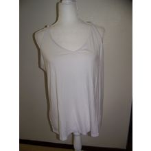 Jescakoo Womens V Neck Spaghetti Strap Tank Top Sleeveless Shirt Loose Fit LG