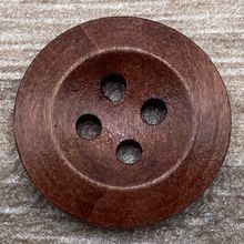 20mm Brown Wooden Buttons 4 Hole Cardigan Sewing Knitting Jacket Coat Crafts Diy