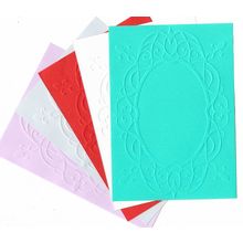 A6 Embossed Card. 10 Sheets. Frame. Cardmaking Scrapbooking Crafts Toppers
