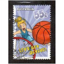 AUS 2009 55c 'LETS GET ACTIVE' FINE USED (EBID29-090)