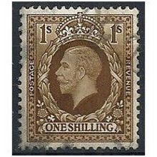 1934 SG449 1/- Bistre-Brown Photogravure Fine Used . ..