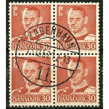 1952/1962 Michel 334 - #2 fine used (o) - block of 4