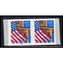 2915A 32c U.S. Flag Over Porch Very Fine MNH CNP Left 89899 10x10 PA1750