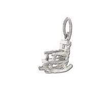 Sterling Silver Antique Rocking Chair Pendant