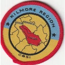 Scout Badge Ireland - Kilmore Region - Black Back (BY139)